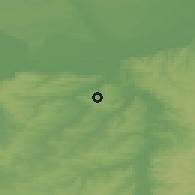 Shaded relief of the 52 km around Karamanovo, drawn from the GMTED2010 grid