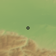 Shaded relief of the 53 km around Katunitsa, drawn from the GMTED2010 grid