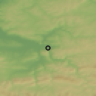 Shaded relief of the 52 km around Kesarevo, drawn from the GMTED2010 grid