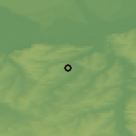 Shaded relief of the 52 km around Khadzhidimitrovo, drawn from the GMTED2010 grid