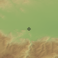 Shaded relief of the 53 km around Khadzhievo, drawn from the GMTED2010 grid