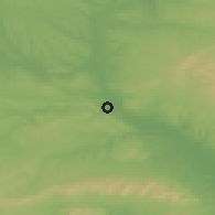 Shaded relief of the 53 km around Kharmanli, drawn from the GMTED2010 grid
