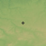 Shaded relief of the 52 km around Kichenitsa, drawn from the GMTED2010 grid