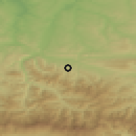 Shaded relief of the 52 km around Kirchevo, drawn from the GMTED2010 grid