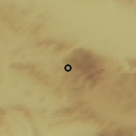 Shaded relief of the 52 km around Kladnitsa, drawn from the GMTED2010 grid