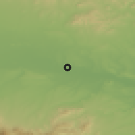 Shaded relief of the 53 km around Krushevo, drawn from the GMTED2010 grid