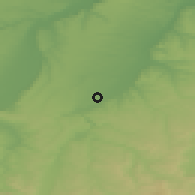 Shaded relief of the 52 km around Krushovitsa, drawn from the GMTED2010 grid