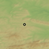 Shaded relief of the 52 km around Belomortsi, drawn from the GMTED2010 grid