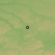 Shaded relief of the 52 km around Lomtsi, drawn from the GMTED2010 grid