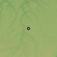 Shaded relief of the 52 km around Lovchantsi, drawn from the GMTED2010 grid