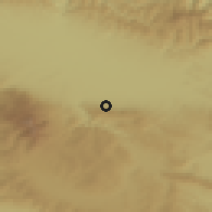 Shaded relief of the 52 km around Lozen, drawn from the GMTED2010 grid