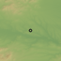 Shaded relief of the 53 km around Merichleri, drawn from the GMTED2010 grid