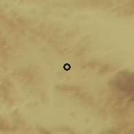 Shaded relief of the 52 km around Meshtitsa, drawn from the GMTED2010 grid