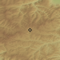 Shaded relief of the 53 km around Momchilovtsi, drawn from the GMTED2010 grid