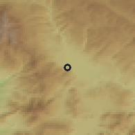 Shaded relief of the 53 km around Musomishta, drawn from the GMTED2010 grid