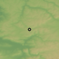 Shaded relief of the 52 km around Nikolaevo, drawn from the GMTED2010 grid