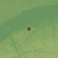 Shaded relief of the 52 km around Nikolovo, drawn from the GMTED2010 grid