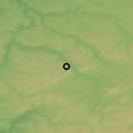 Shaded relief of the 52 km around Opaka, drawn from the GMTED2010 grid