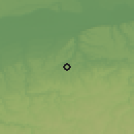 Shaded relief of the 52 km around Bisertsi, drawn from the GMTED2010 grid