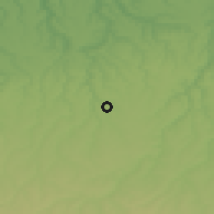 Shaded relief of the 52 km around Oven, drawn from the GMTED2010 grid