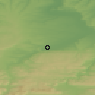Shaded relief of the 52 km around Aleksandrovo, drawn from the GMTED2010 grid