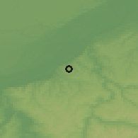 Shaded relief of the 52 km around Pirgovo, drawn from the GMTED2010 grid