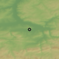 Shaded relief of the 52 km around Pisarevo, drawn from the GMTED2010 grid