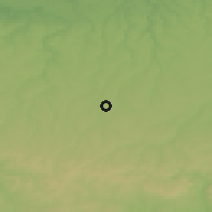 Shaded relief of the 52 km around Podayva, drawn from the GMTED2010 grid