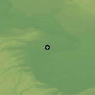 Shaded relief of the 52 km around Pokrayna, drawn from the GMTED2010 grid