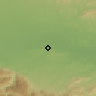 Shaded relief of the 53 km around Popovitsa, drawn from the GMTED2010 grid