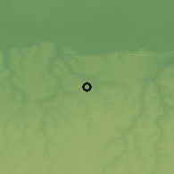 Shaded relief of the 52 km around Profesor Ishirkovo, drawn from the GMTED2010 grid