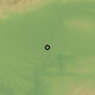 Shaded relief of the 53 km around Radnevo, drawn from the GMTED2010 grid