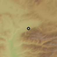Shaded relief of the 53 km around Resilovo, drawn from the GMTED2010 grid