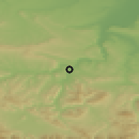 Shaded relief of the 52 km around Roman, drawn from the GMTED2010 grid