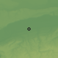 Shaded relief of the 52 km around Ryakhovo, drawn from the GMTED2010 grid