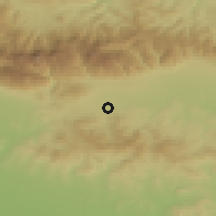 Shaded relief of the 52 km around Aleksandrovo, drawn from the GMTED2010 grid