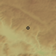 Shaded relief of the 53 km around Satovcha, drawn from the GMTED2010 grid