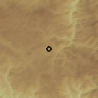 Shaded relief of the 53 km around Borino, drawn from the GMTED2010 grid