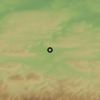 Shaded relief of the 52 km around Sevlievo, drawn from the GMTED2010 grid
