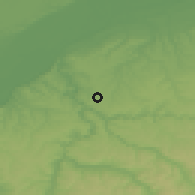 Shaded relief of the 52 km around Shtryklevo, drawn from the GMTED2010 grid