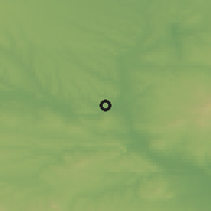 Shaded relief of the 53 km around Simeonovgrad, drawn from the GMTED2010 grid