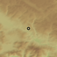 Shaded relief of the 53 km around Slashten, drawn from the GMTED2010 grid