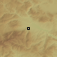 Shaded relief of the 53 km around Slokoshtitsa, drawn from the GMTED2010 grid