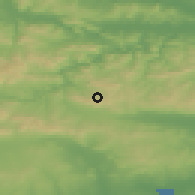 Shaded relief of the 52 km around Snyagovo, drawn from the GMTED2010 grid