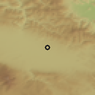 Shaded relief of the 52 km around Sofiya Kv.Botunets, drawn from the GMTED2010 grid