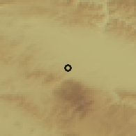 Shaded relief of the 52 km around Sofiya Kv.Sukhodol, drawn from the GMTED2010 grid