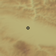 Shaded relief of the 52 km around Sofiya Kv.Trebich, drawn from the GMTED2010 grid