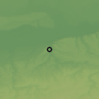 Shaded relief of the 52 km around Staro Selo, drawn from the GMTED2010 grid