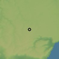 Shaded relief of the 52 km around Stefanovo, drawn from the GMTED2010 grid