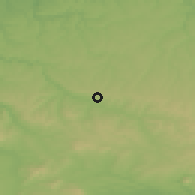 Shaded relief of the 52 km around Strazhets, drawn from the GMTED2010 grid